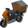 Scooter delivery icon