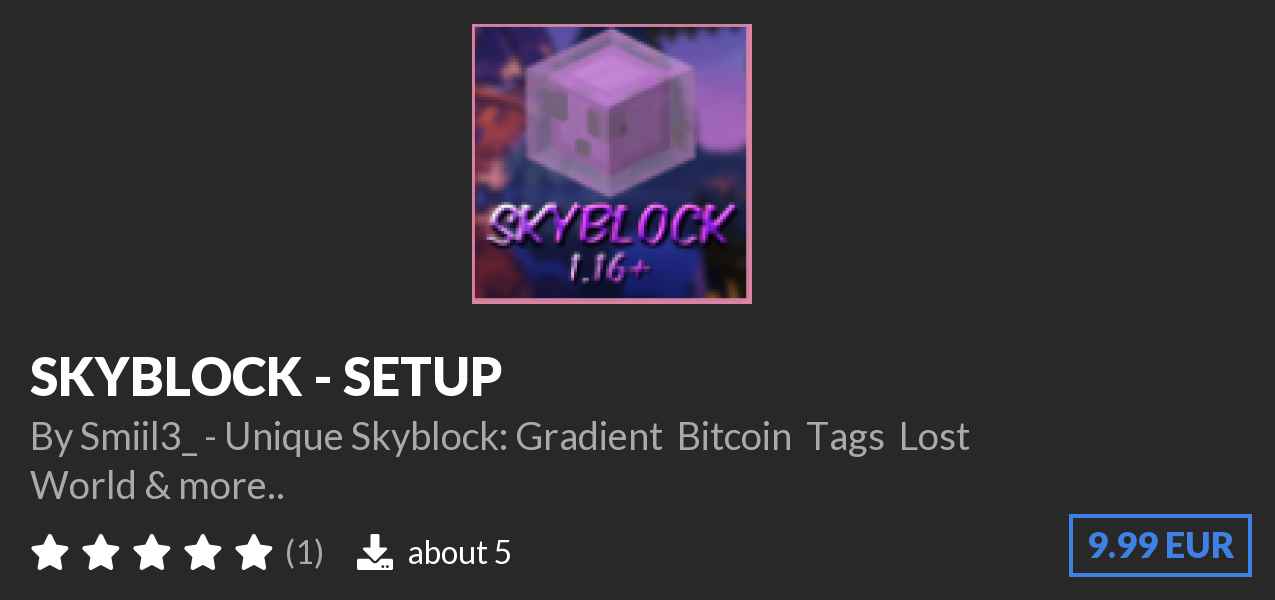Download 📍 SKYBLOCK - SETUP on Polymart