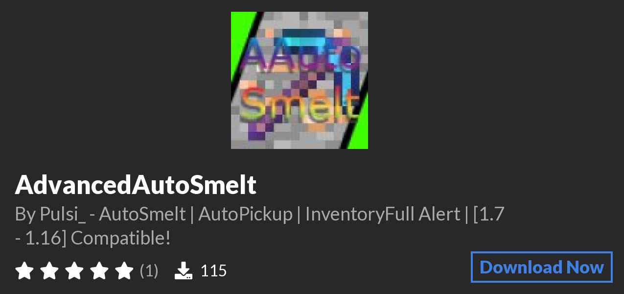Download ✨ AdvancedAutoSmelt ✨ on Polymart