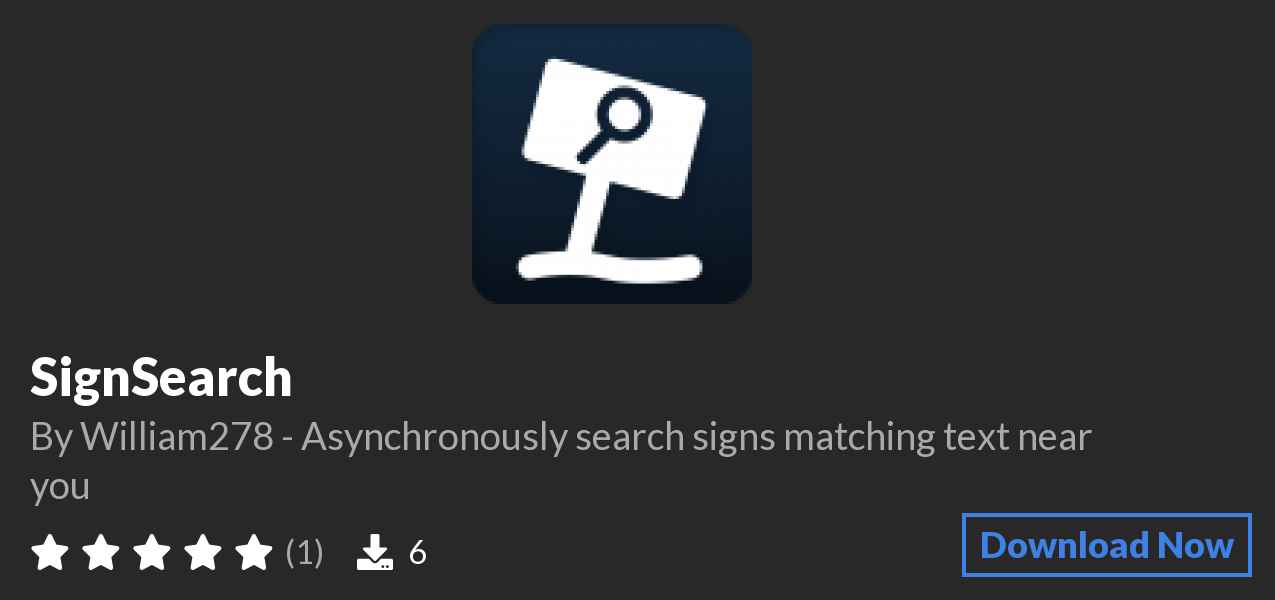 Download SignSearch on Polymart