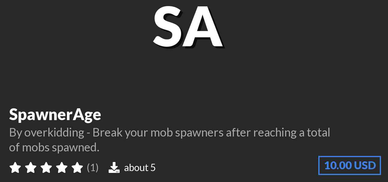 Download SpawnerAge on Polymart