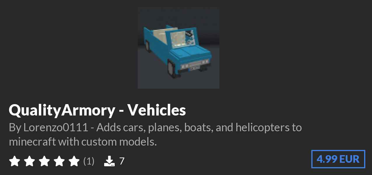 Download QualityArmory - Vehicles on Polymart