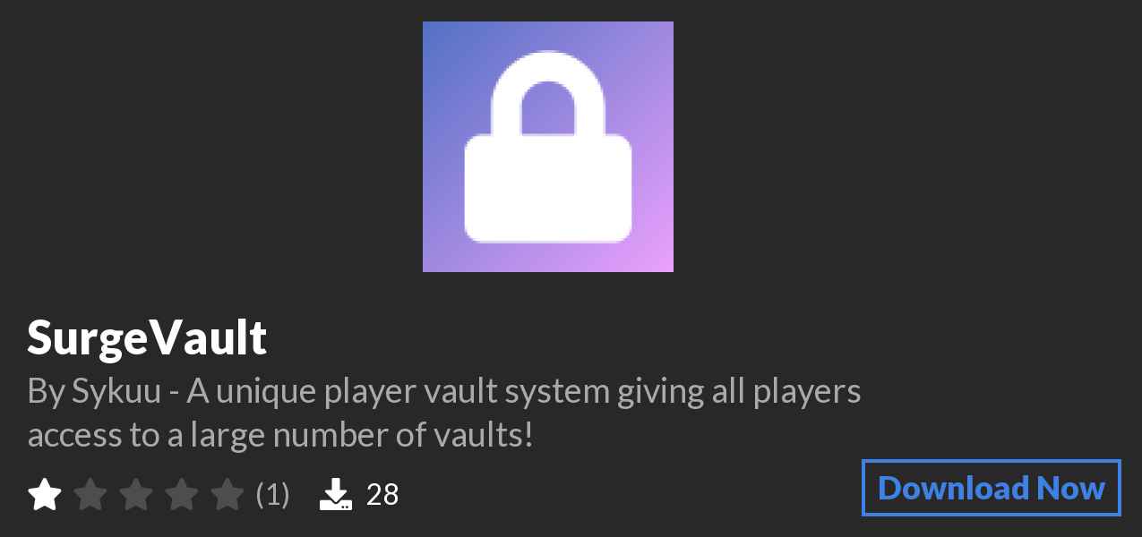 Download SurgeVault on Polymart
