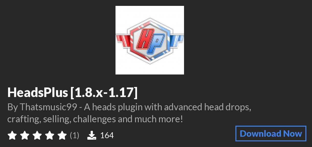 Download HeadsPlus [1.8.x-1.17] on Polymart