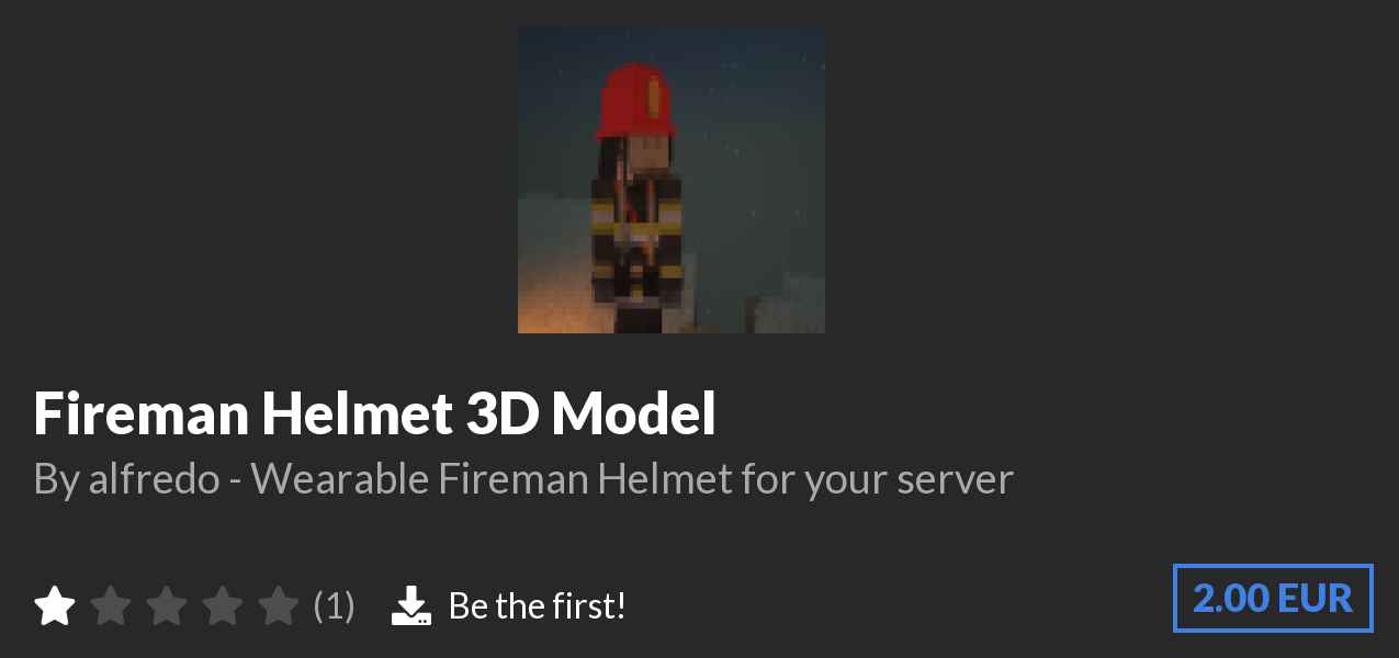 Download Fireman Helmet 3D Model on Polymart