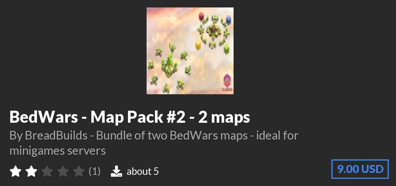 Download BedWars - Map Pack #2 - 2 maps on Polymart