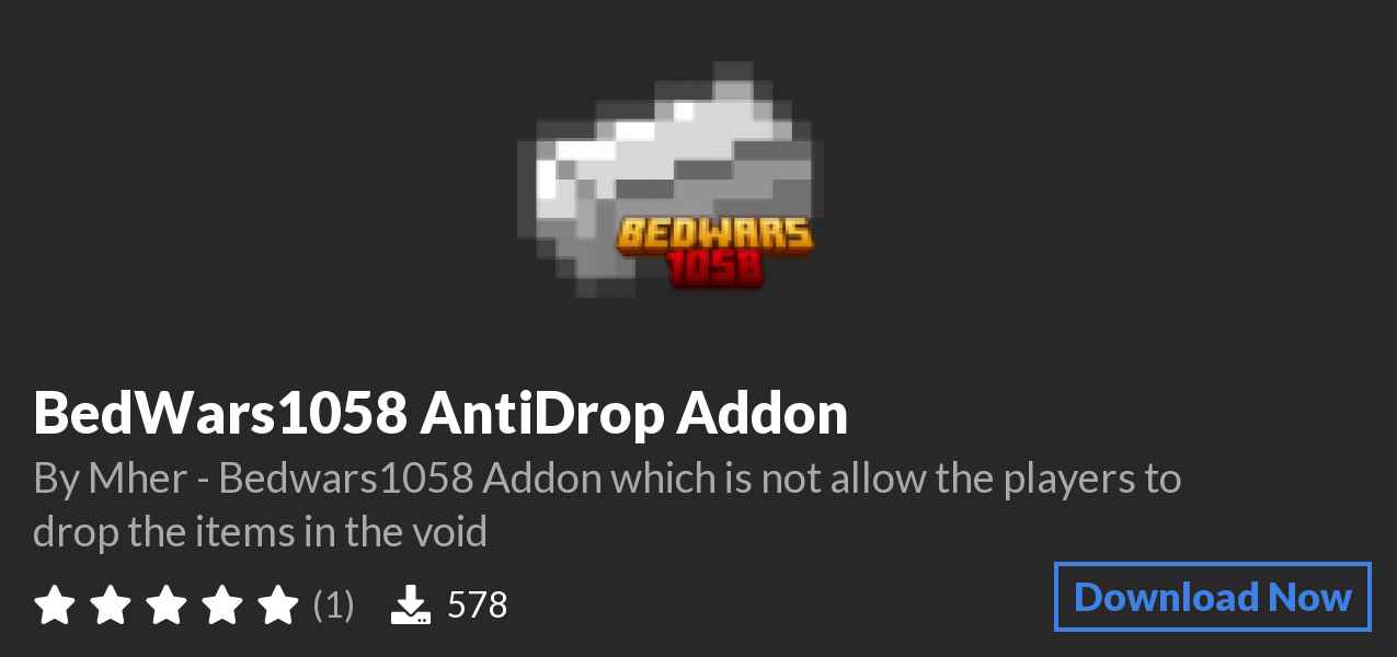 Download BedWars1058 AntiDrop Addon on Polymart