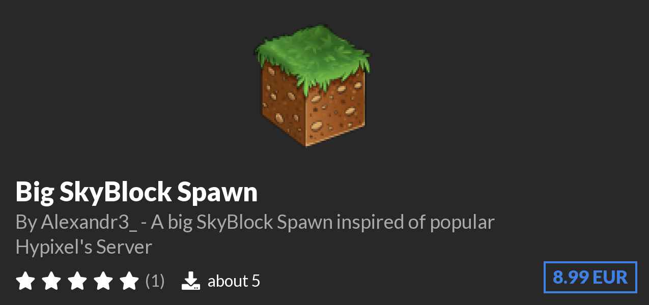Download 🌴Big SkyBlock Spawn🌴 on Polymart