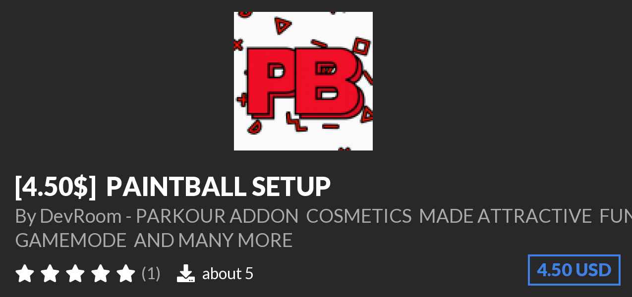 Download [4.50$] ✨ PAINTBALL SETUP✨ on Polymart