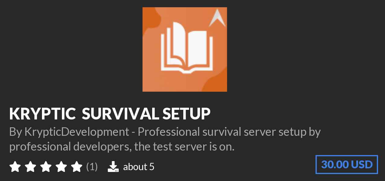 Download KRYPTIC ⭐ SURVIVAL SETUP on Polymart