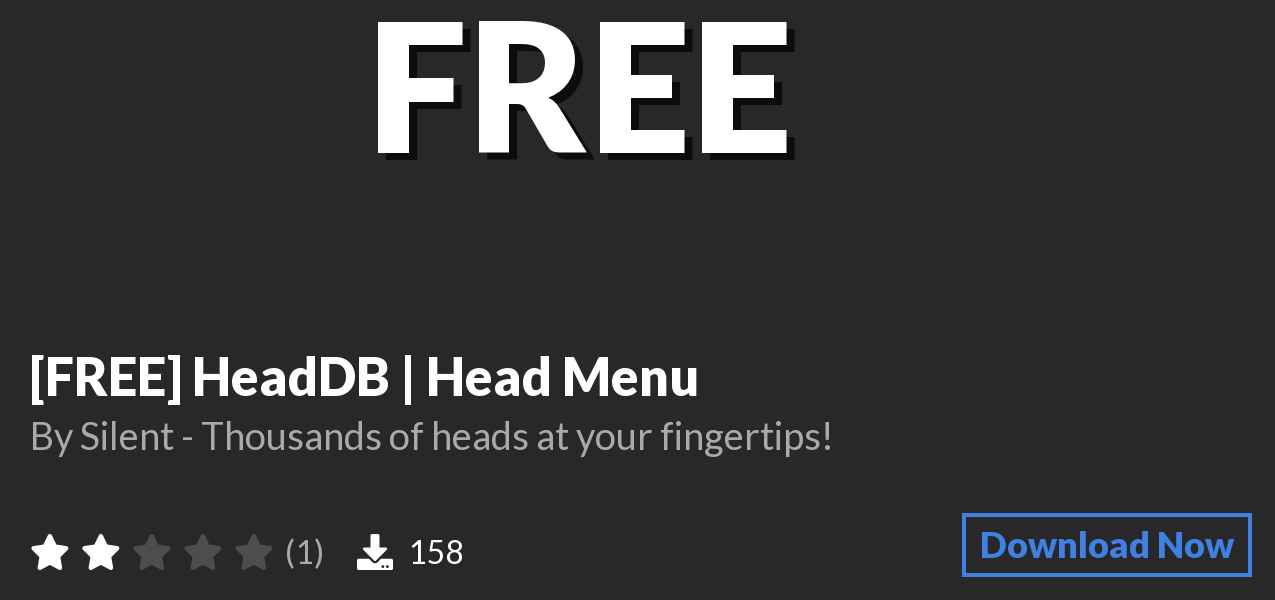 Download [FREE] HeadDB | Head Menu on Polymart