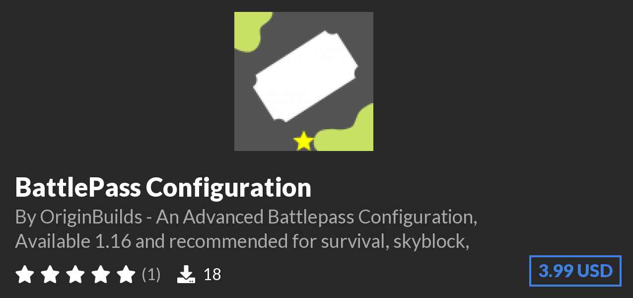 Download ⭐ BattlePass Configuration on Polymart