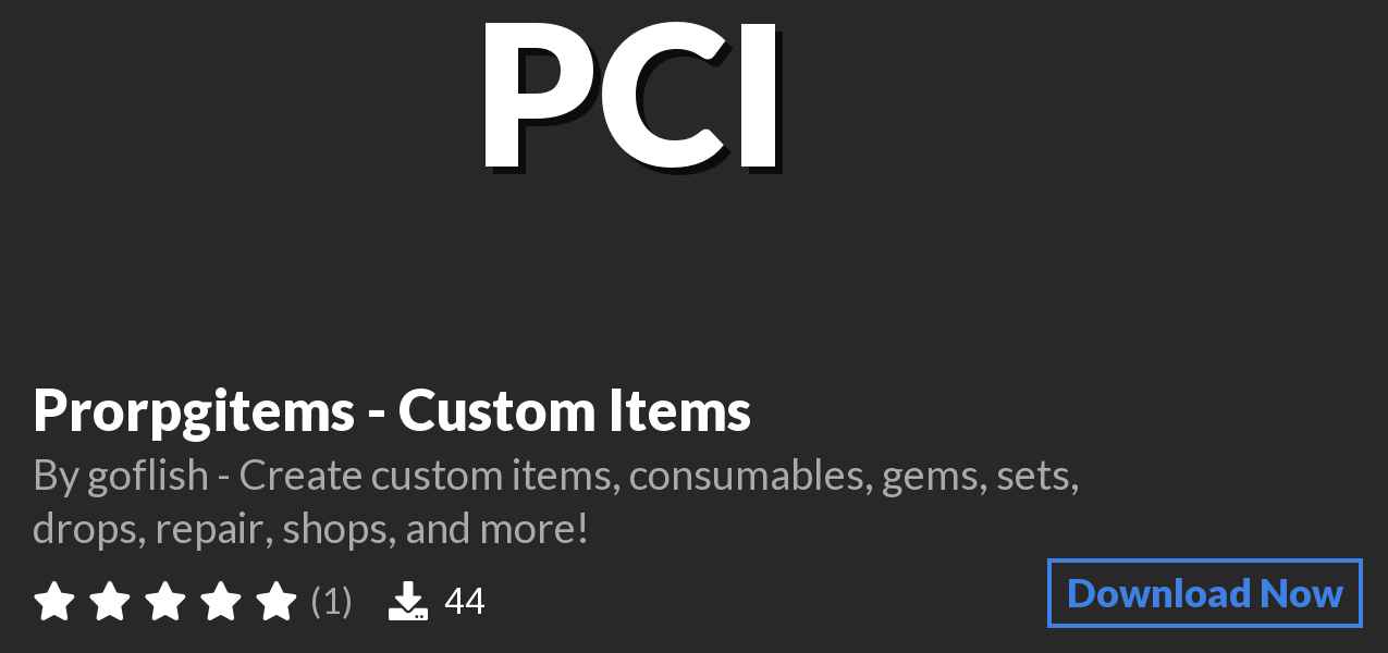 Download Prorpgitems - Custom Items on Polymart