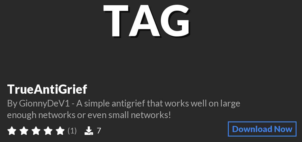 Download TrueAntiGrief on Polymart
