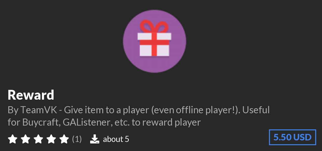 Download Reward on Polymart