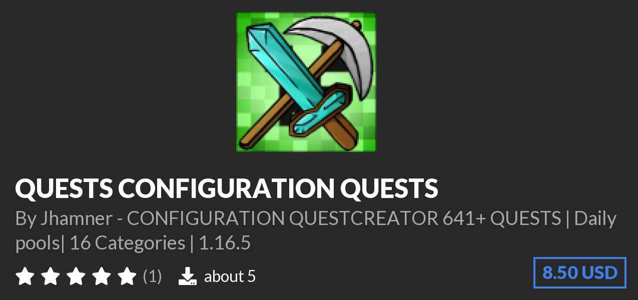 Download QUESTS CONFIGURATION QUESTS on Polymart
