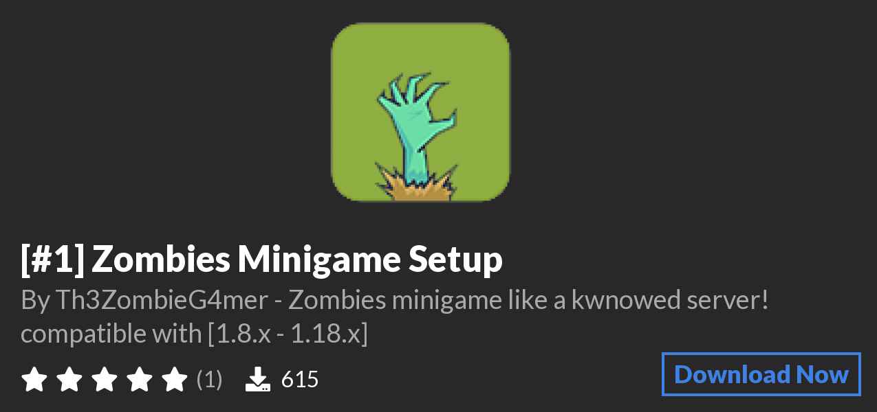 Download ✨[#1] Zombies Minigame Setup on Polymart