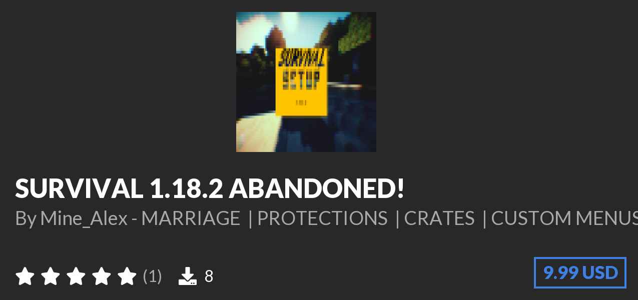 Download ⭐SURVIVAL 1.18.2⭐ ABANDONED! on Polymart