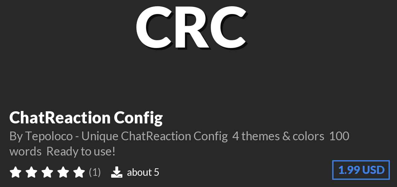 Download ✨ ChatReaction Config ✨ on Polymart