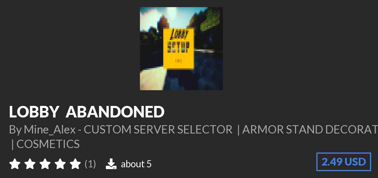 Download ⭐ LOBBY ⭐ ABANDONED on Polymart