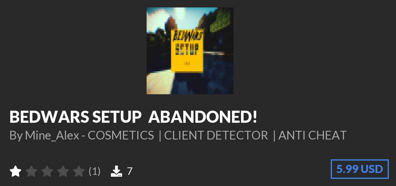 Download ⭐ BEDWARS SETUP ⭐ ABANDONED! on Polymart
