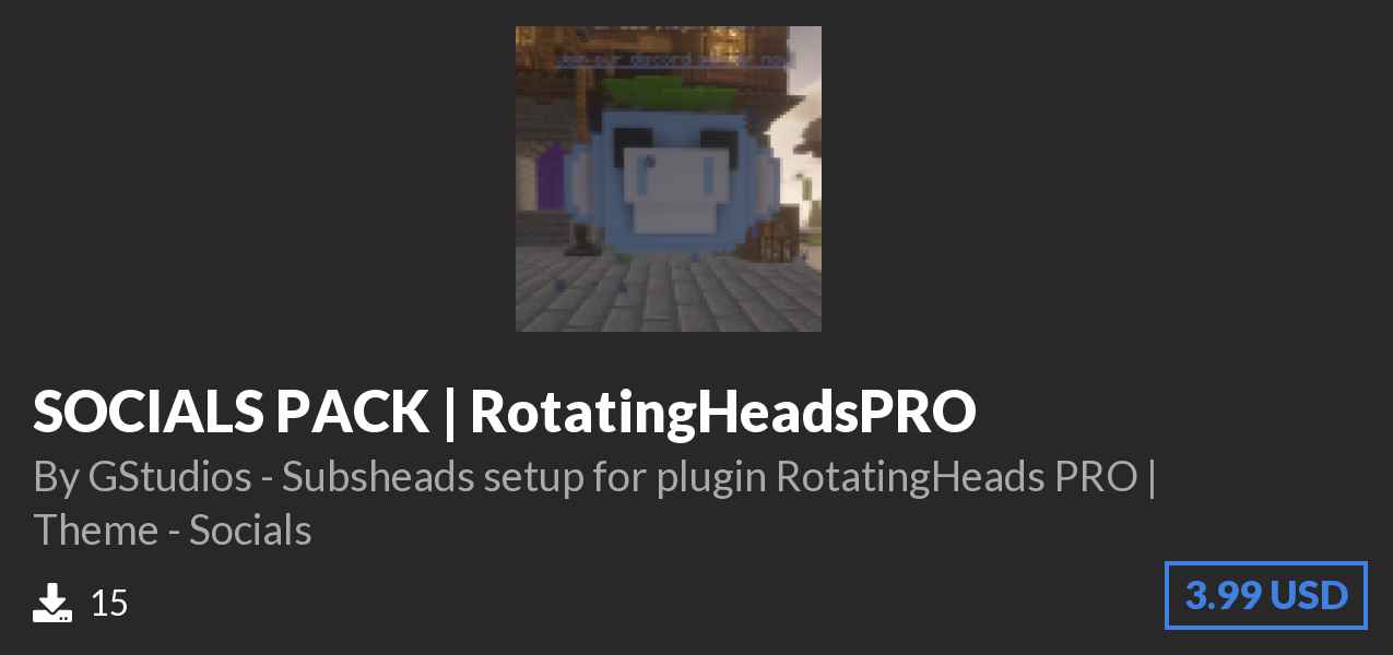 Download SOCIALS PACK | RotatingHeadsPRO on Polymart