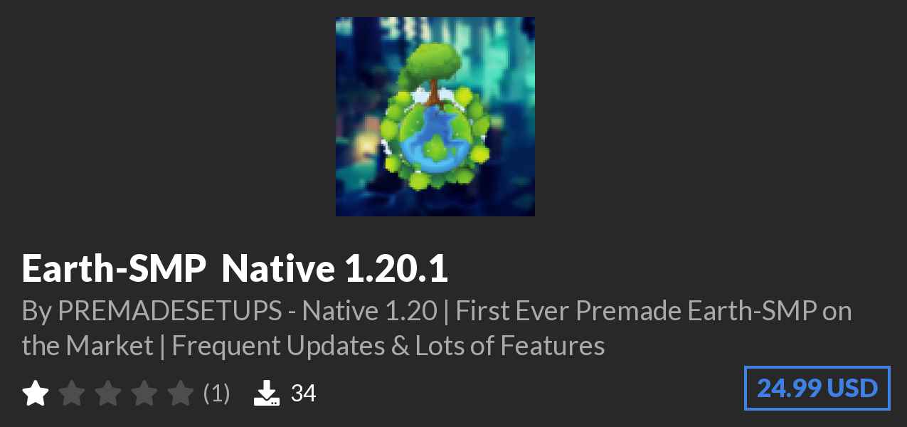 Download ✿ Earth-SMP ✿ Native 1.20.1 on Polymart
