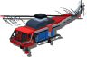 Fire department helicopter icon