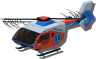 Medical helicopter icon