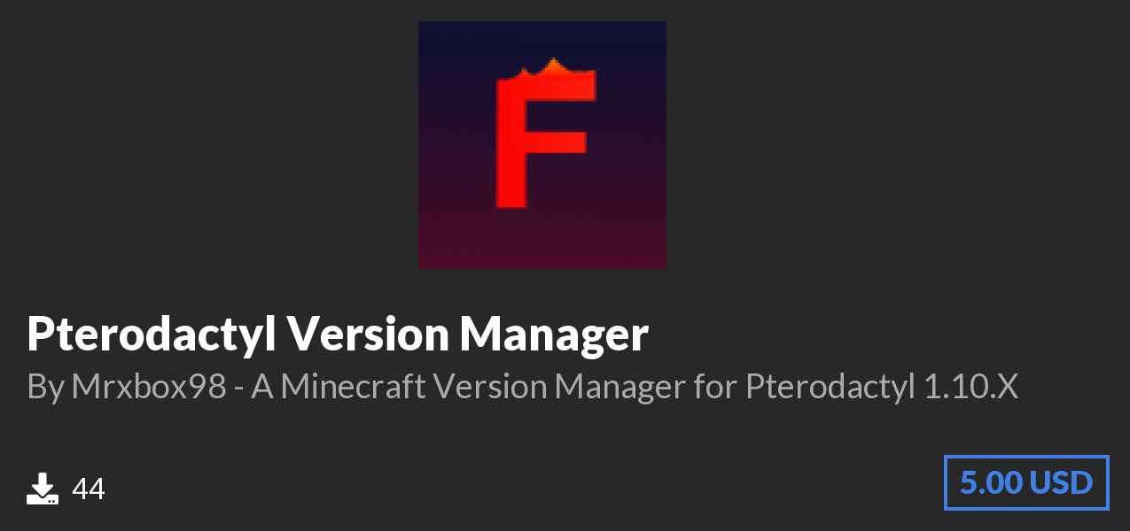 Download Pterodactyl Version Manager on Polymart