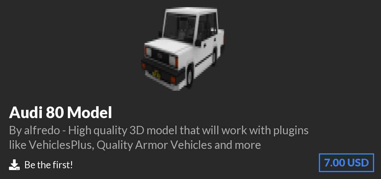 Download Audi 80 Model on Polymart