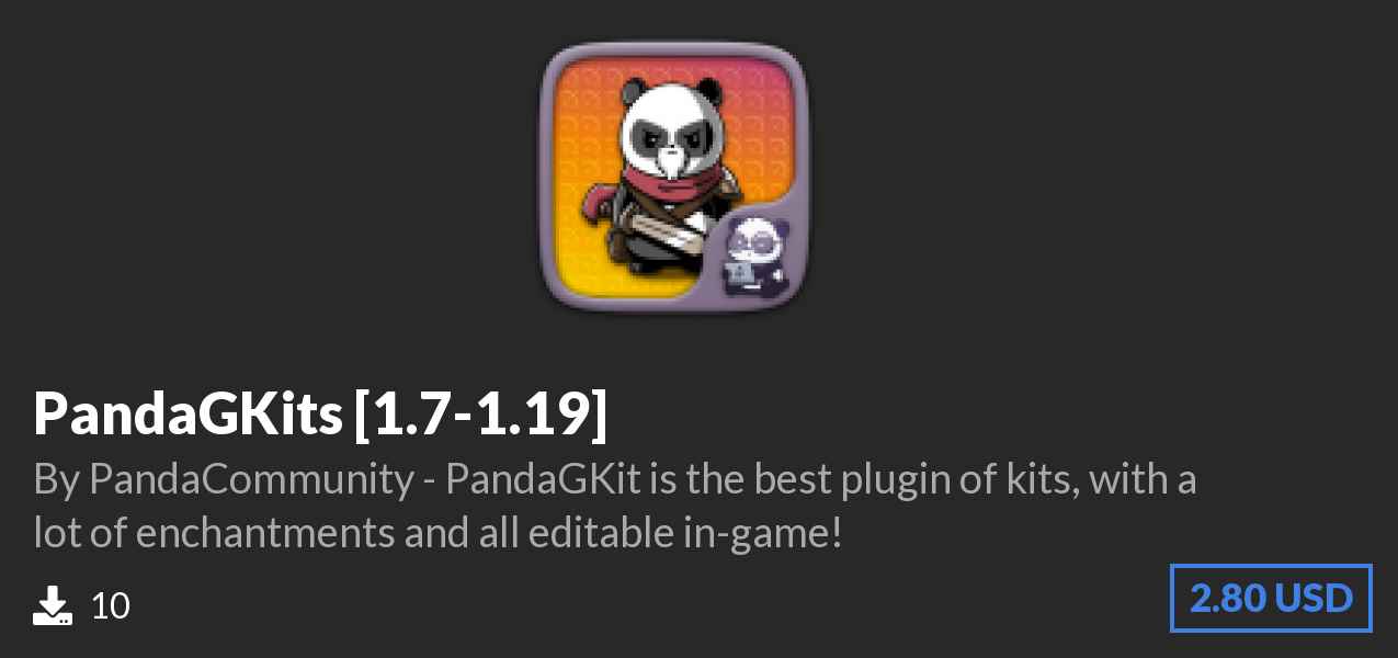 Download 🏹 PandaGKits [1.7-1.19] 🏹 on Polymart