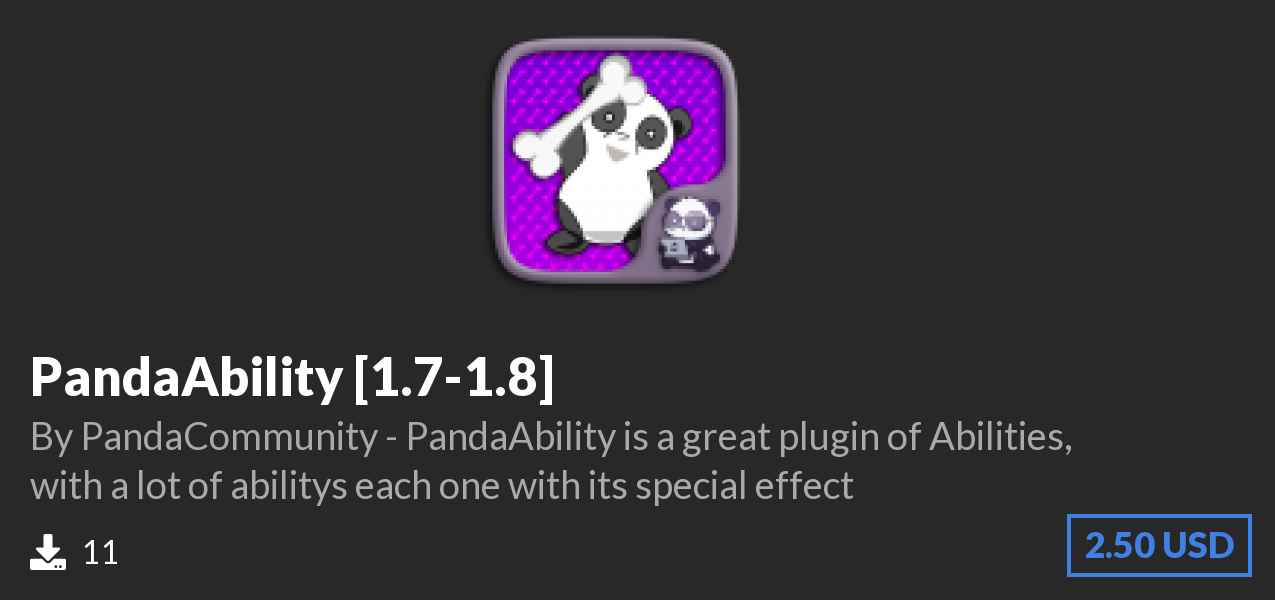 Download 🦴 PandaAbility [1.7-1.8] 🦴 on Polymart