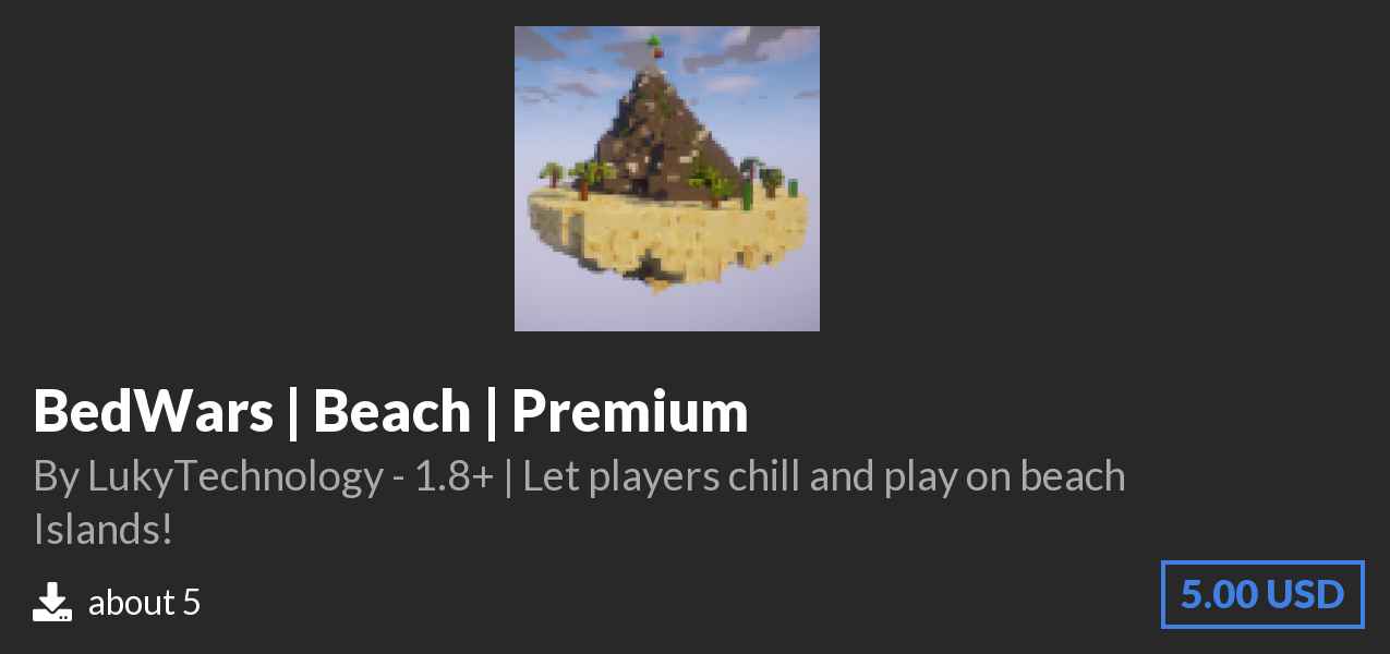 Download BedWars | Beach | Premium on Polymart