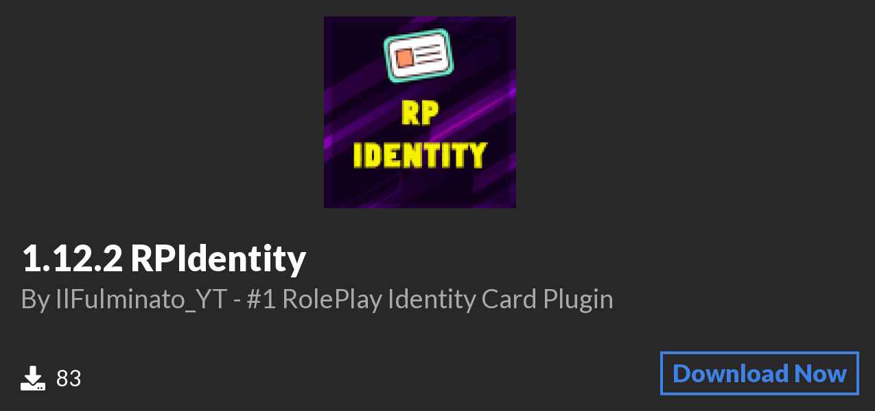 Download 1.12.2 ⭐RPIdentity⭐ on Polymart