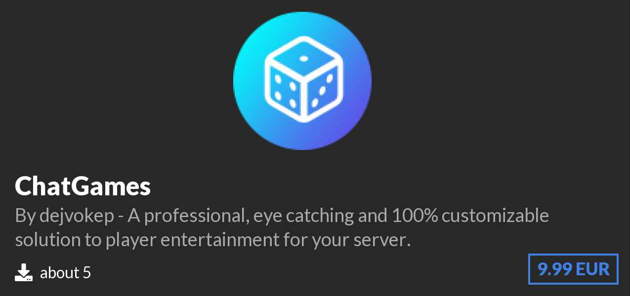 Download ChatGames 🎲 on Polymart