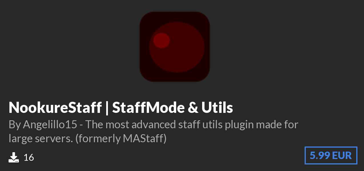 Download NookureStaff | StaffMode & Utils on Polymart