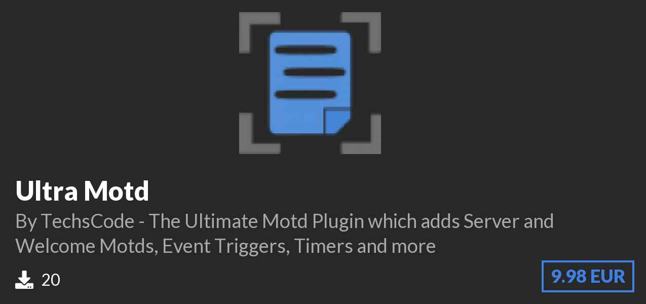 Download Ultra Motd on Polymart