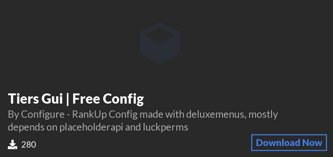 Download Tiers Gui | Free Config on Polymart
