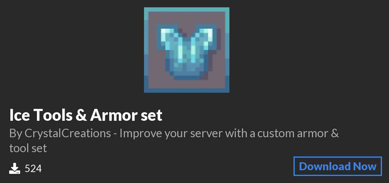 Download Ice Tools & Armor set on Polymart
