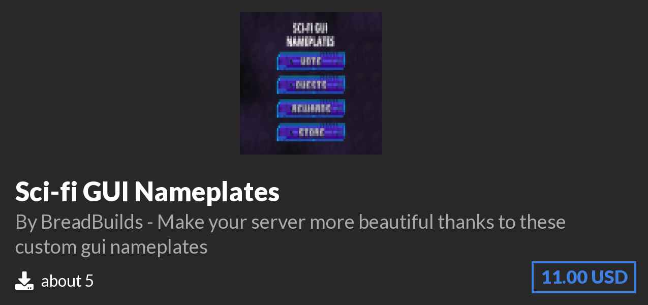 Download Sci-fi GUI Nameplates on Polymart