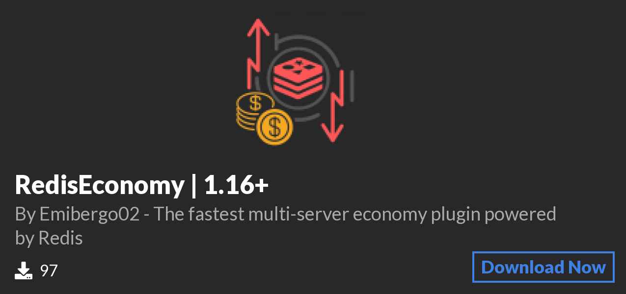 Download RedisEconomy⚡ | 1.16+ on Polymart