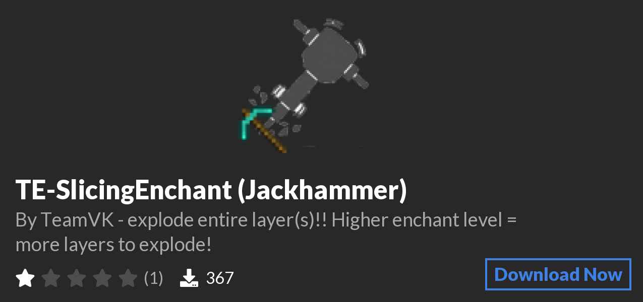 Download TE-SlicingEnchant (Jackhammer) on Polymart