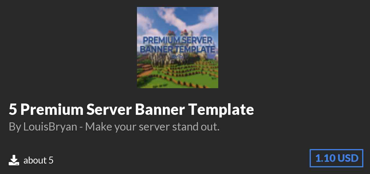 Download 5 Premium Server Banner Template on Polymart