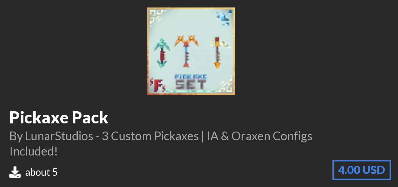 Download Pickaxe Pack on Polymart