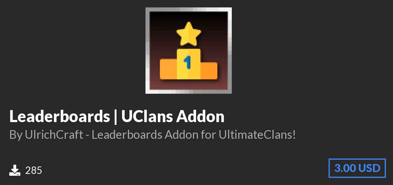 Download Leaderboards | UClans Addon on Polymart