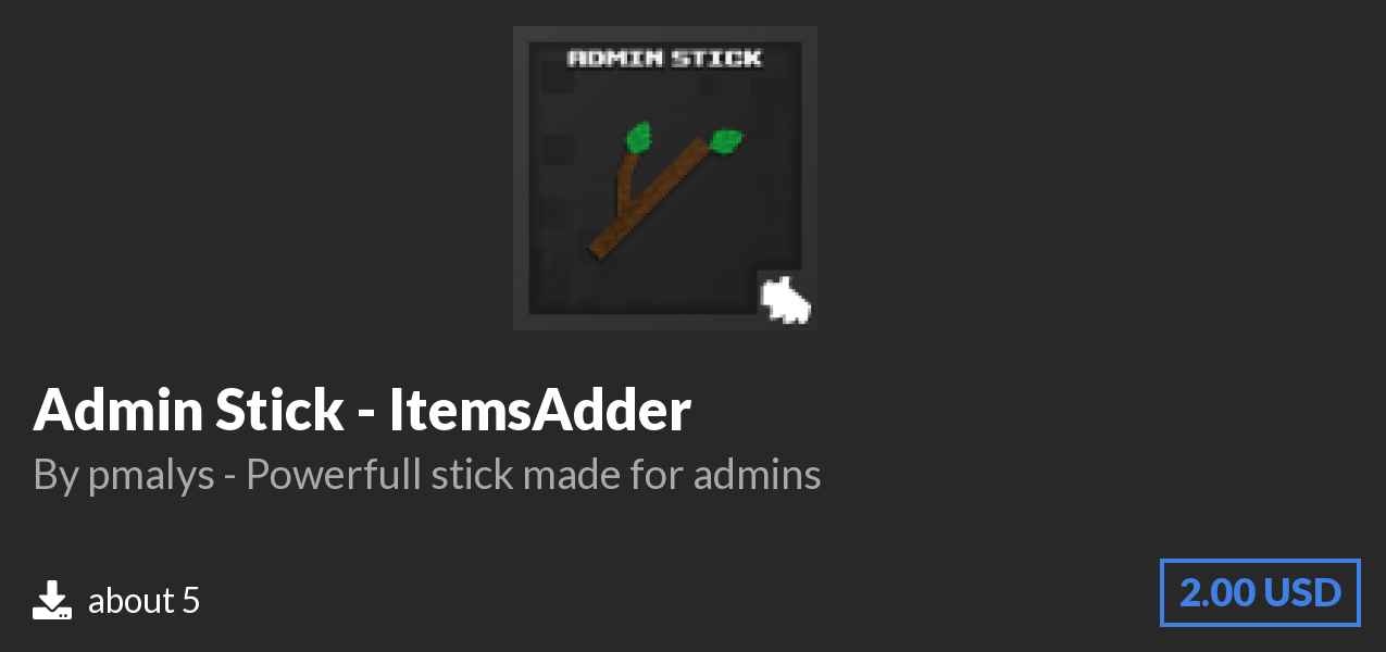 Download Admin Stick - ItemsAdder on Polymart