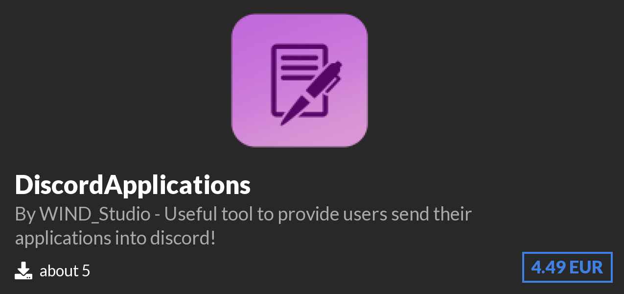 Download DiscordApplications on Polymart