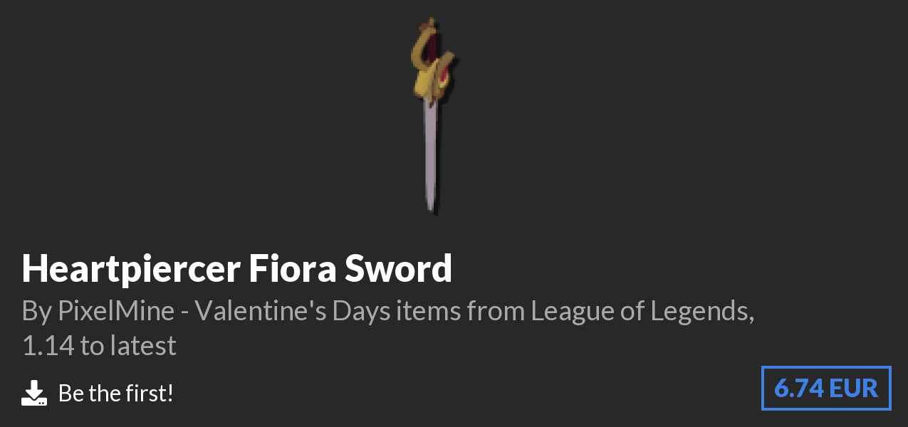 Download Heartpiercer Fiora Sword on Polymart