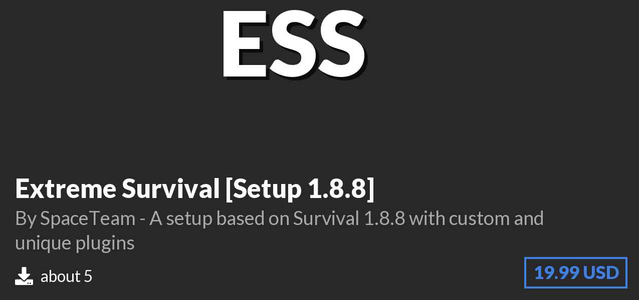 Download Extreme Survival [Setup 1.8.8] on Polymart